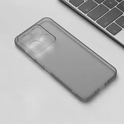 Minimalist Transparent Frosted Anti - Drop Soft Phone Case - Slim Shockproof Protector Back Cover for xiaomi 15T Pro (GRAY)