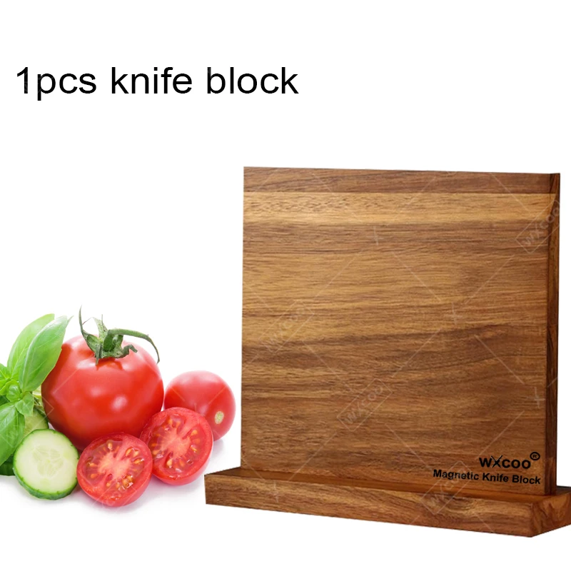 S7f4192c202f8450aa44f1e0c26109fe3p küchexyz.de Best Price | Fast Delivery |Quality Product Long Magnetic Knife Block Acacia Wooden Kitchen Knife Holder Kitchen Counter Strong Enhanced Magnets Stands Storage Knife Holder