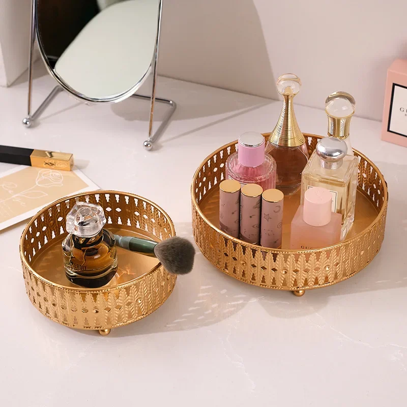 Luxury Cosmetics Storage Tray, Jewelry Storage Tray, Nordic Jewelry Rack, Desktop Dressing Table, Jewelry Storage Rack 3