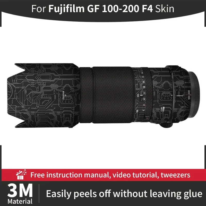For Fujifilm GF 100-200mm F4 Camera Lens Skin Fujifilm 100 200mm Skin Anti-scratch Camera Lens Sticker protective film