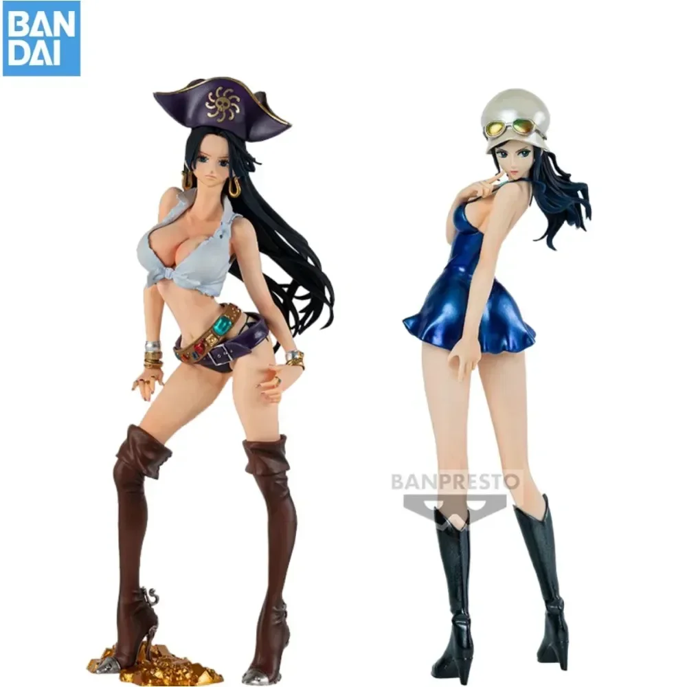 

Bandai оригинальная цельная обезьянка D. Фигурка героя аниме Luffy Nico Robin Boa Hancock, игрушки для детей, подарок, Коллекционная модель