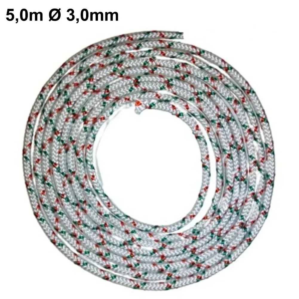 Lawn Mower Parts 2 Pcs Lawn Mower Starter Rope Pull Rope 5m 3mm Dia 165kg Replacement Parts Grass Trimmer Garden Power Tools Accessories