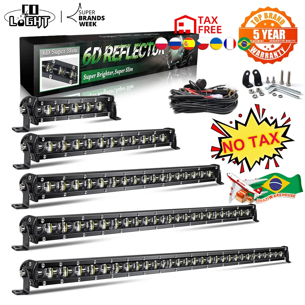 CO LIGHT 2022 Newest 150W 4×4 Led Bar Spot Flood 32 inch Offroad Led Light Bar for Driving Trucks Lada Niva Tractor Boat 12V 24V