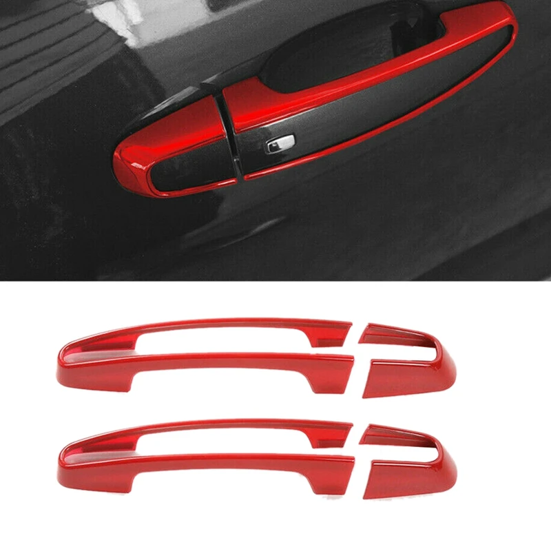 

Красная накладка на дверную ручку для Chevrolet Camaro 2017-2019, 2 шт.