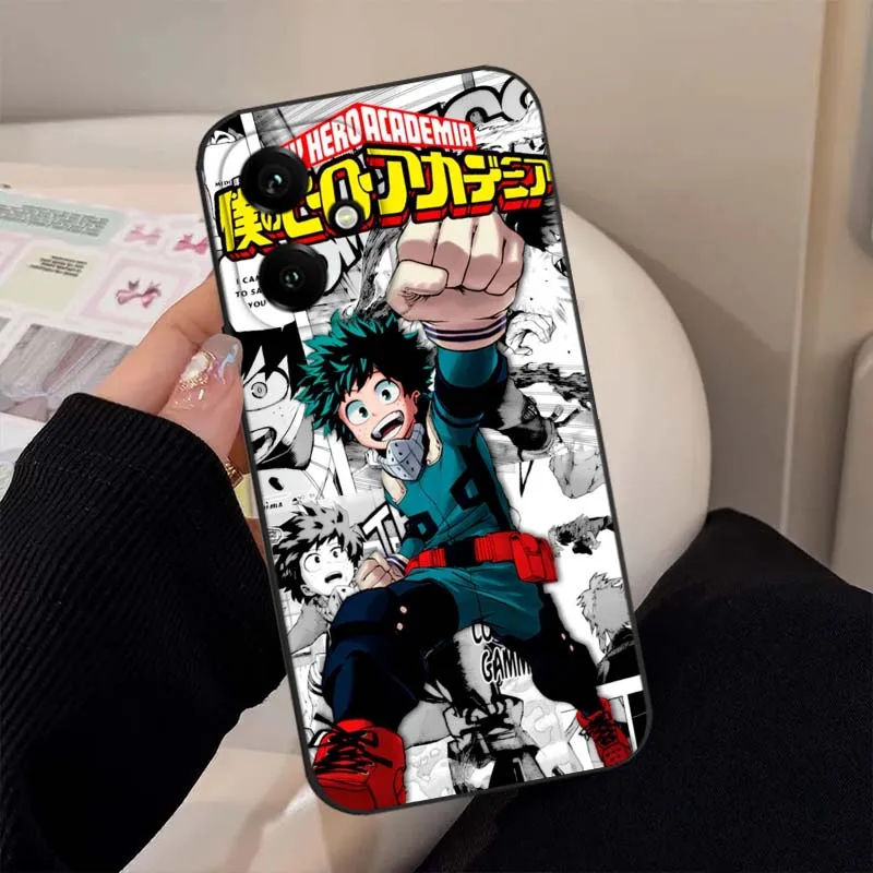 My Hero Academia Anime Black Phone Case Cover