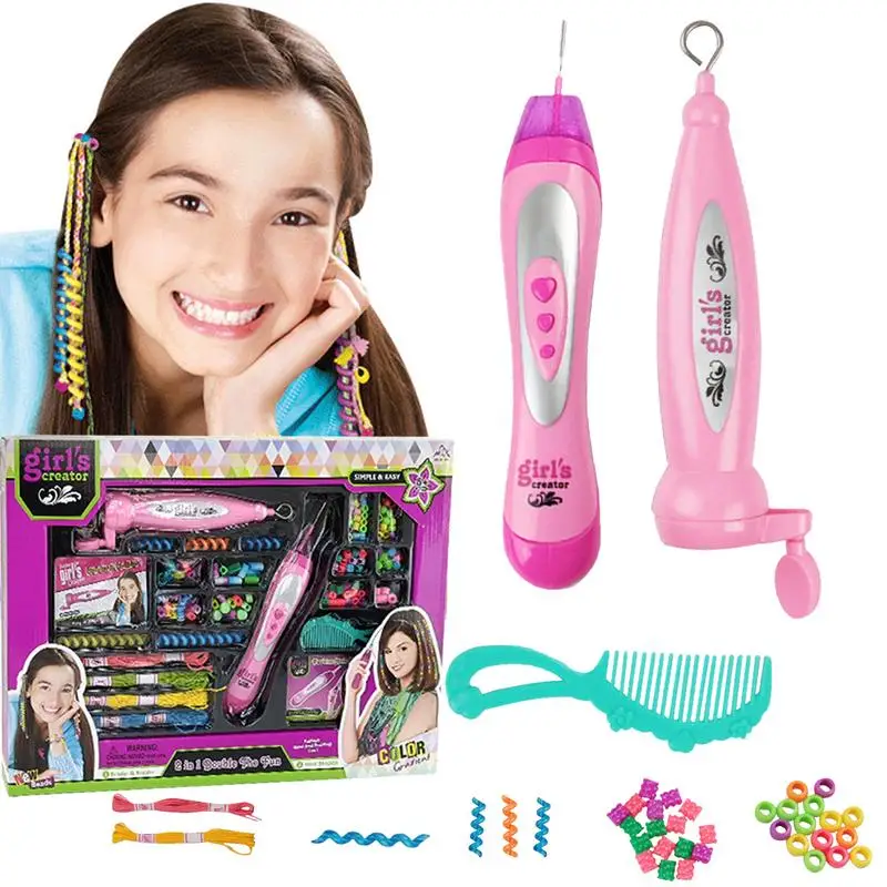 

Kids Hair Braider Machine Handheld Hair Braiding Machine DIY Hair Styling Tools Hair Twist Machine Hairstyle Tools Toy For Kids