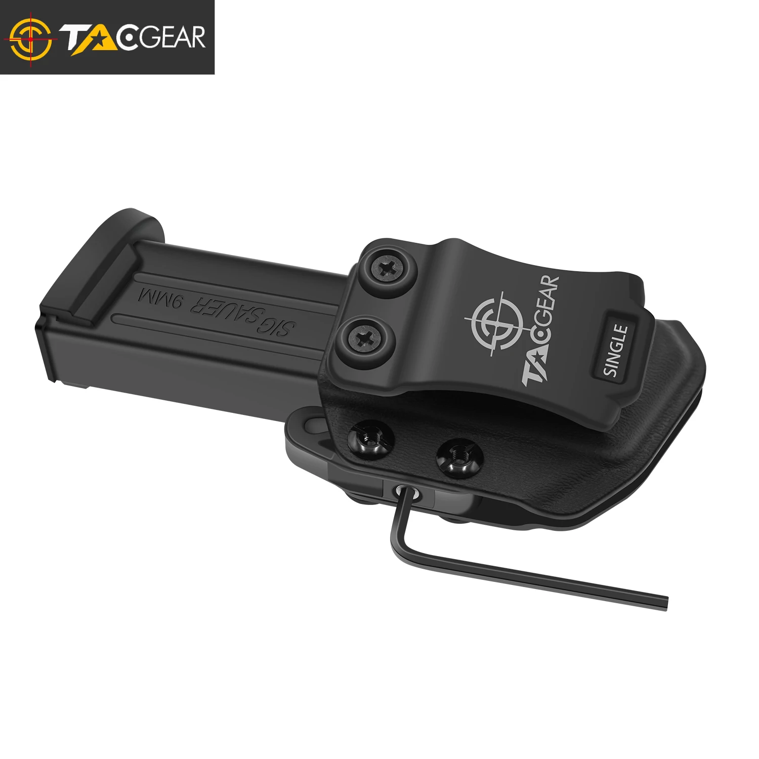 TACGEAR IWB OWB universal Left Right Hand Magazine Pouch Mag Holster Mag Carrier for 9mm .40S&W Pistol Single Double Stack Mag 4