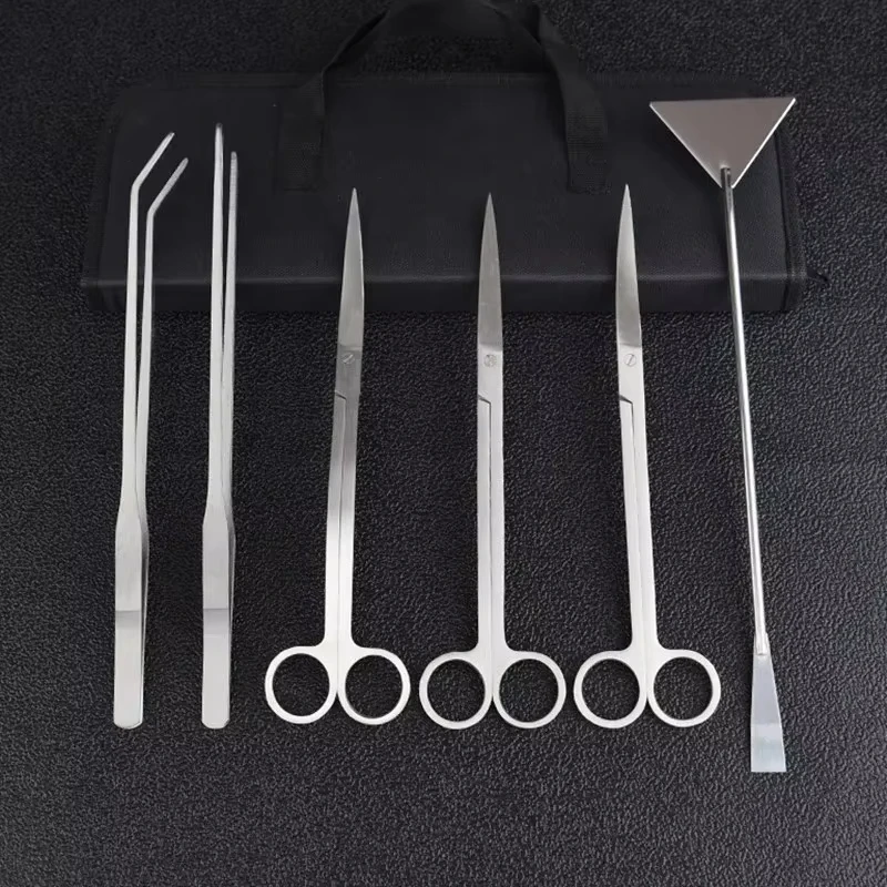 Artificial plants fish tank decorations aquarium ornaments artificial aquarium plants Aquarium Scissor Tweezer Tool Fish Tank Plants Wave Scissors Grass Stainless Cleaning Tools Storage Holder Aquarium Accessories
