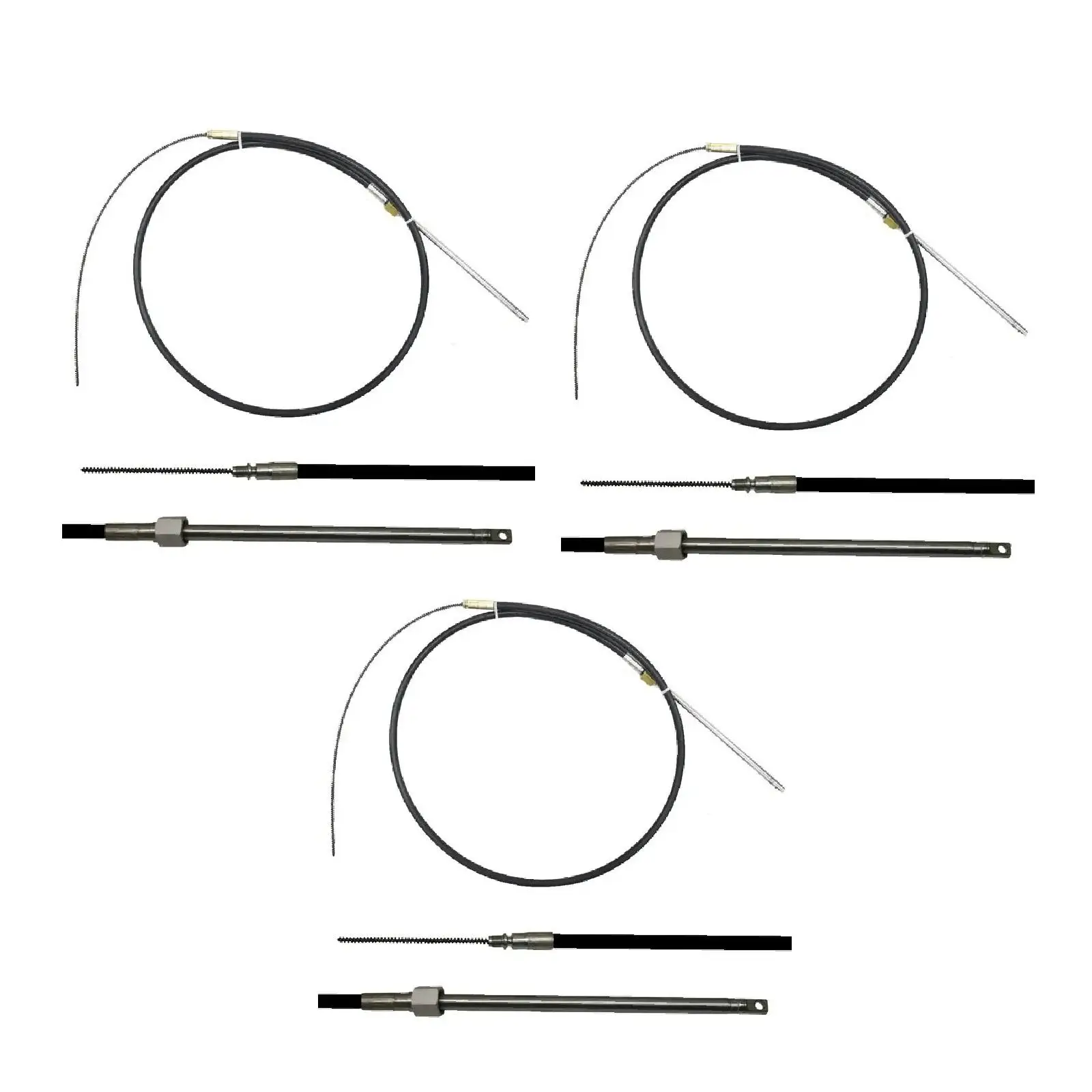 

Steering Cable 304 Stainless Steel Aqmm5813 for Upto 55HP Outboard Inboard