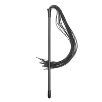 High Quality Silicone Whip Racing Riding Crop Party Flogger Hand Cuffs Queen Black Horse Riding Whip 1
