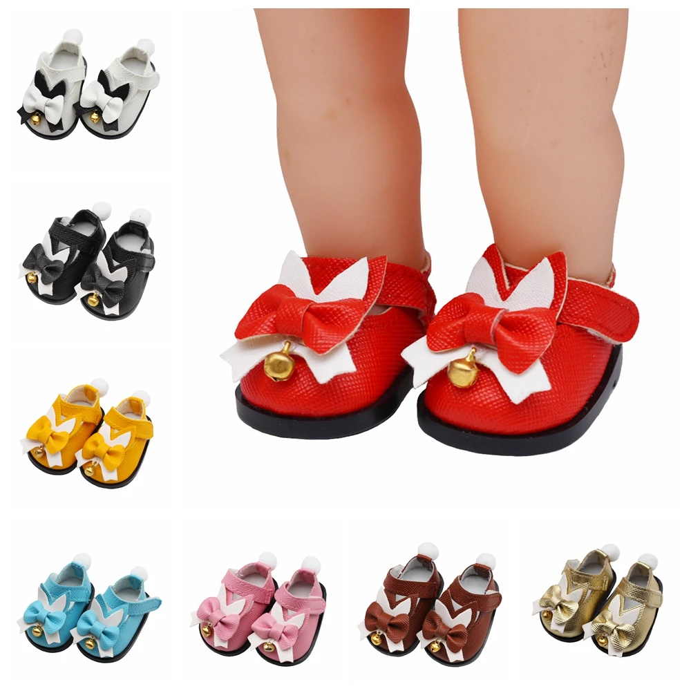 8 colors Soft Leather Doll Shoes 5Cm For 14.5 inch Dolls & 20cm EXO