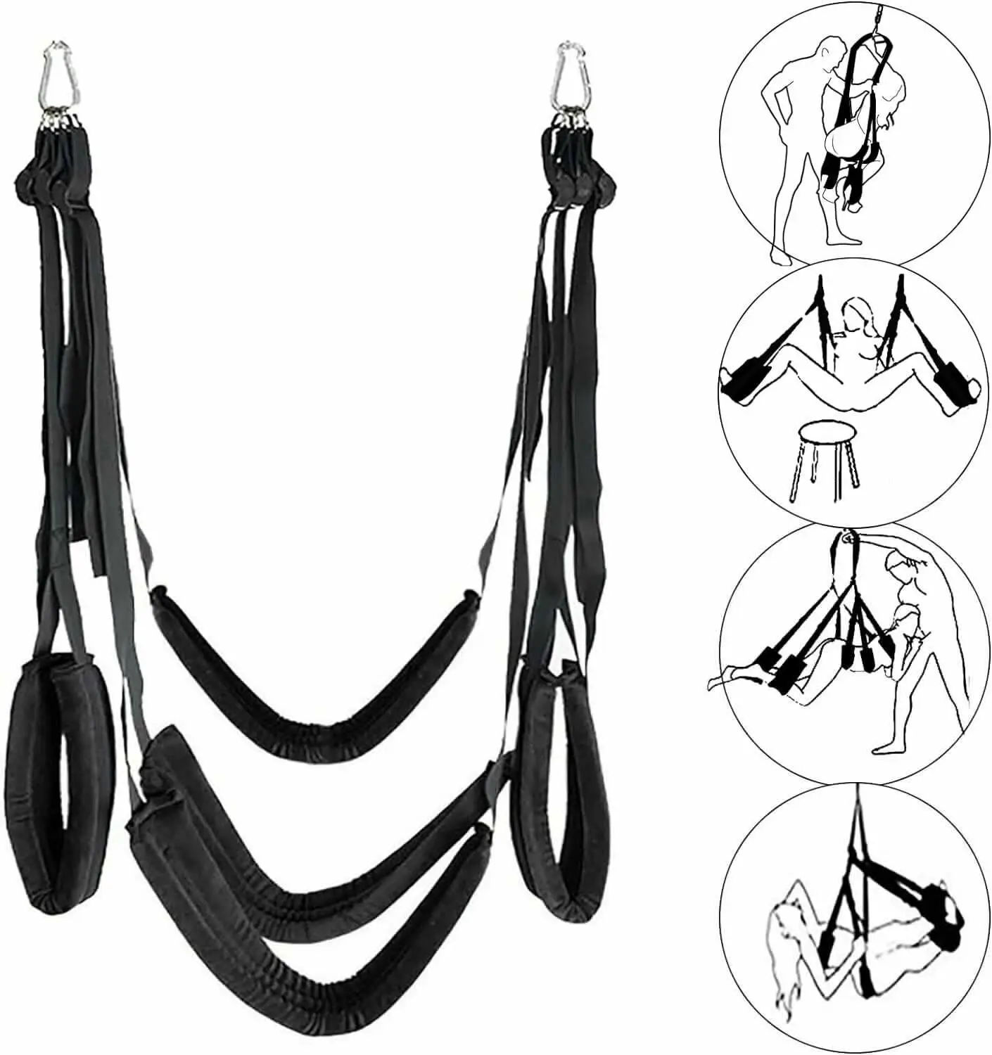 1 Set Sex Swing Soft Sex Furniture Toys for Couples with Rotating Tripod Bondage Love Adult Games Chairs Hanging Door Swings