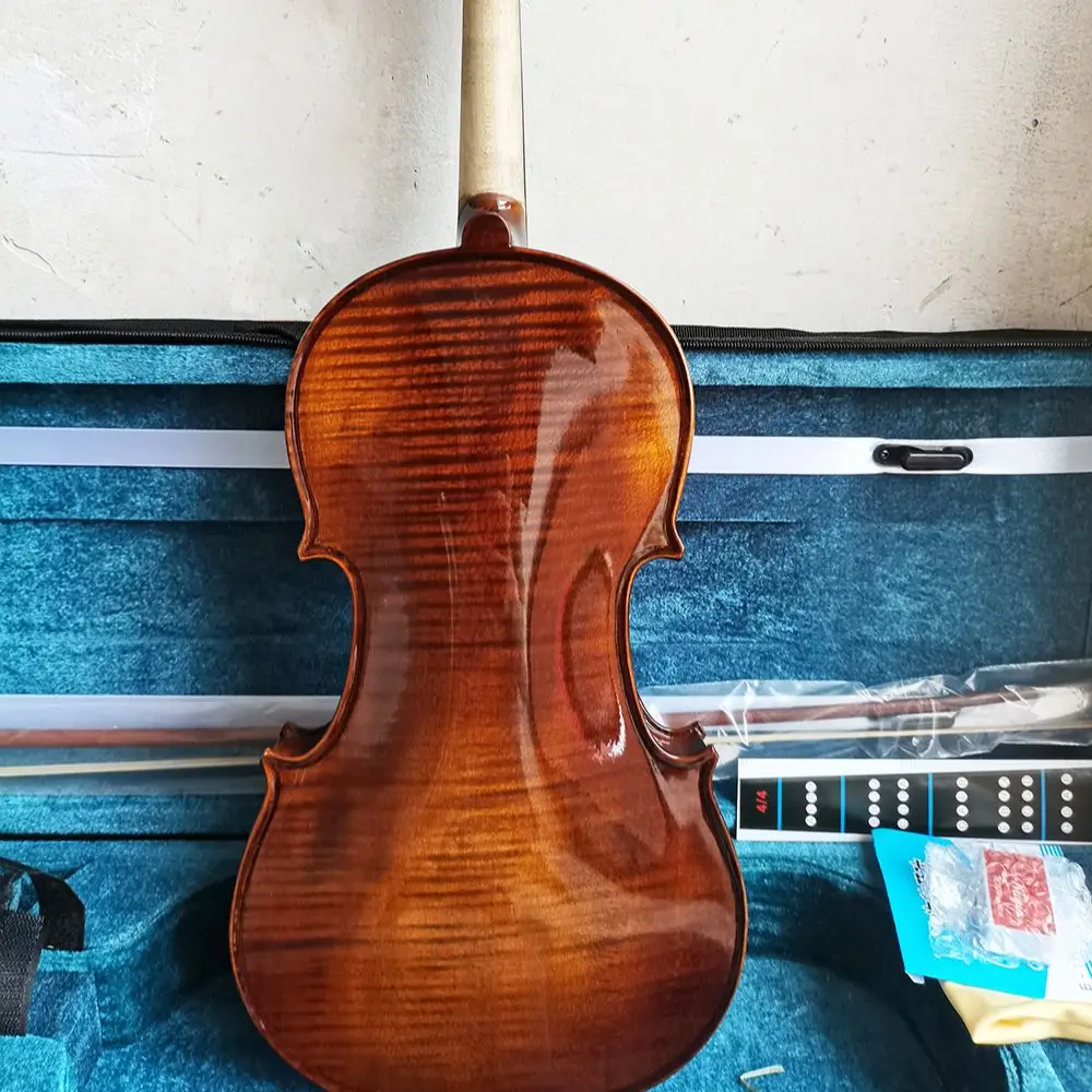 brown handmade violin 4/4 Retro Spruce Maple Back violin Beginners student Professional musical instrument violino pin