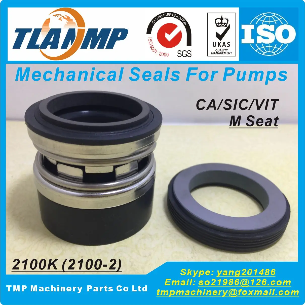 TJ-0250-K , INT-0250-K , 2100-2-25 2100K-25 (d1=25mm,L3*=34mm) TLANMP Mechanical Seals For Pumps