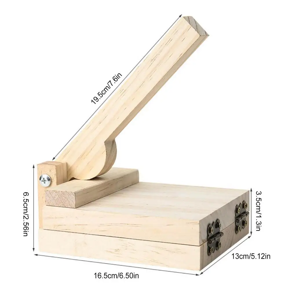 Tortilla Press Wooden Tortilla Press Dumpling Chapati Maker for Making Roti Corn Cake Maker Kitchen Gadget Bakeware Pie Tools for Making Arepas