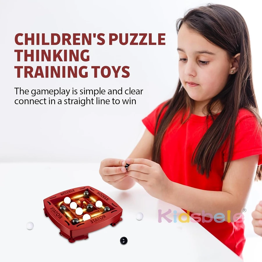 Track Logic Chess Fun Game Table Top Orbital Logic Chess Game Family-Child Intelligence 2 Player Strategy Board Games