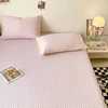1PC Bed Sheet (Excluding Pillowcases), Soft and Comfortable Grid Bedding Sheet, Suitable for Bedrooms and Guestrooms 1