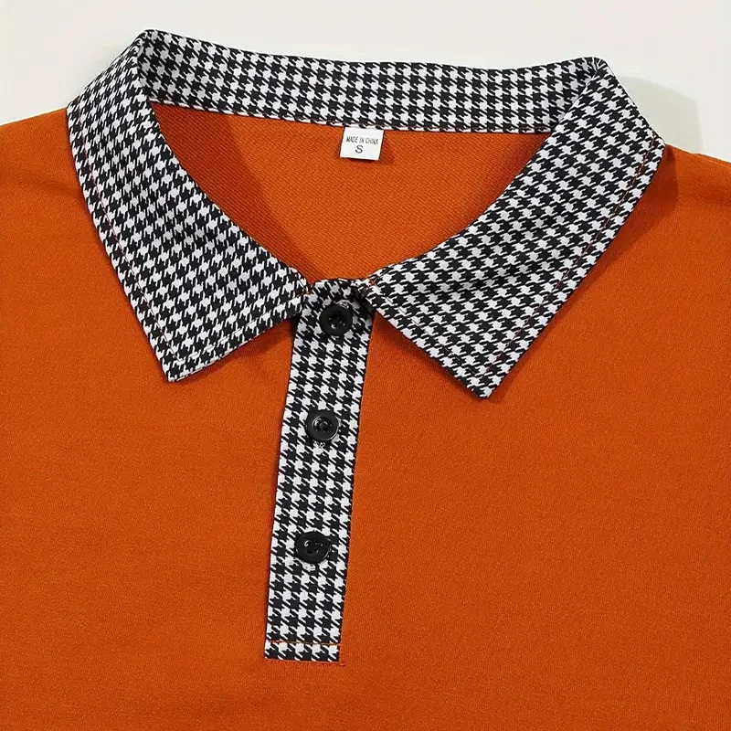 Spring and Autumn Men's Long Sleeve Polo Shirt Classic Business Office T-shirt Male Street Casual Fashion Solid Color Top