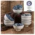 Blue-and-white porcelain bowls tableware Japanese-style dinner bowl set For home breakfast ceramic plates and bowls set gift 14