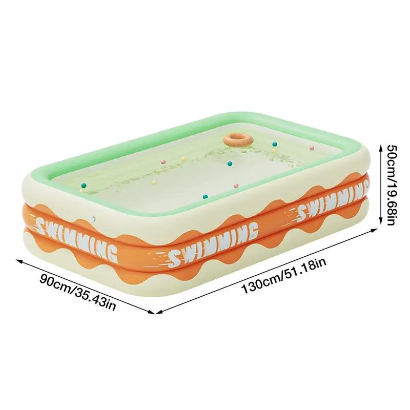 Large Family Inflatable Swimming Pool Baby Framed Pools Outdoor Folding Paddling Piscina Kids Summer Water Gun Basketball Rack inflatable swimming pool