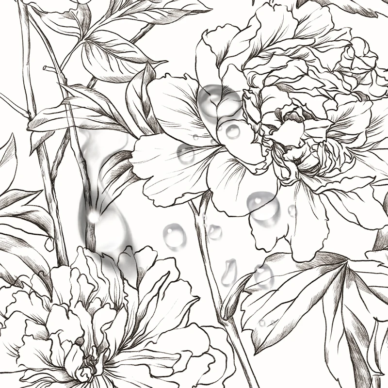 Peel and Stick Floral Leaves Wallpaper Roll