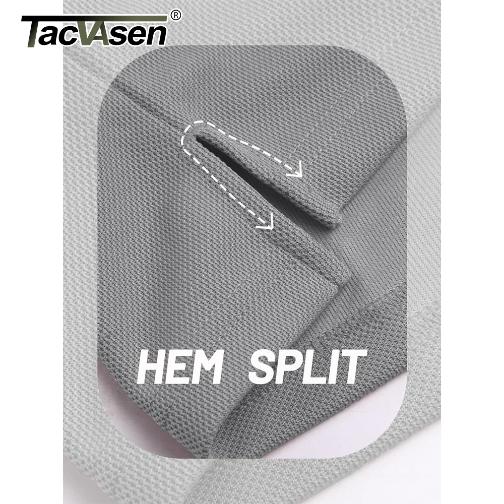 TACVASEN 남성용 반팔 폴로 티셔츠, 빠른 건조, 통기성 작업 셔츠, 낚시 하이킹 골프 폴로 탑, 여름