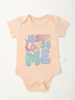 Bodysuit Jesus Loves Me Print Baby Boy Girl Short Sleeve Jumpsuit Newborn Toddler Infant Cute Rompers Child Onesie 2