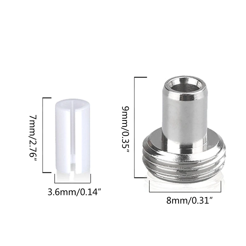 2Set Metal-Head Fitting and Ceramic Tube Sleeves Connector Adapters For Fiber Optic Visual Fault Locator antenna adapter,rf adapter kit