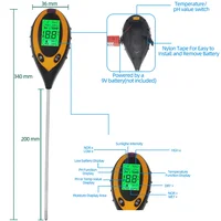 4 in 1 PH Soil Tester Portable Moisture Meter Humidity Thermometer Photometer Water Meter Garden Plants Hydroponics Analyze 2