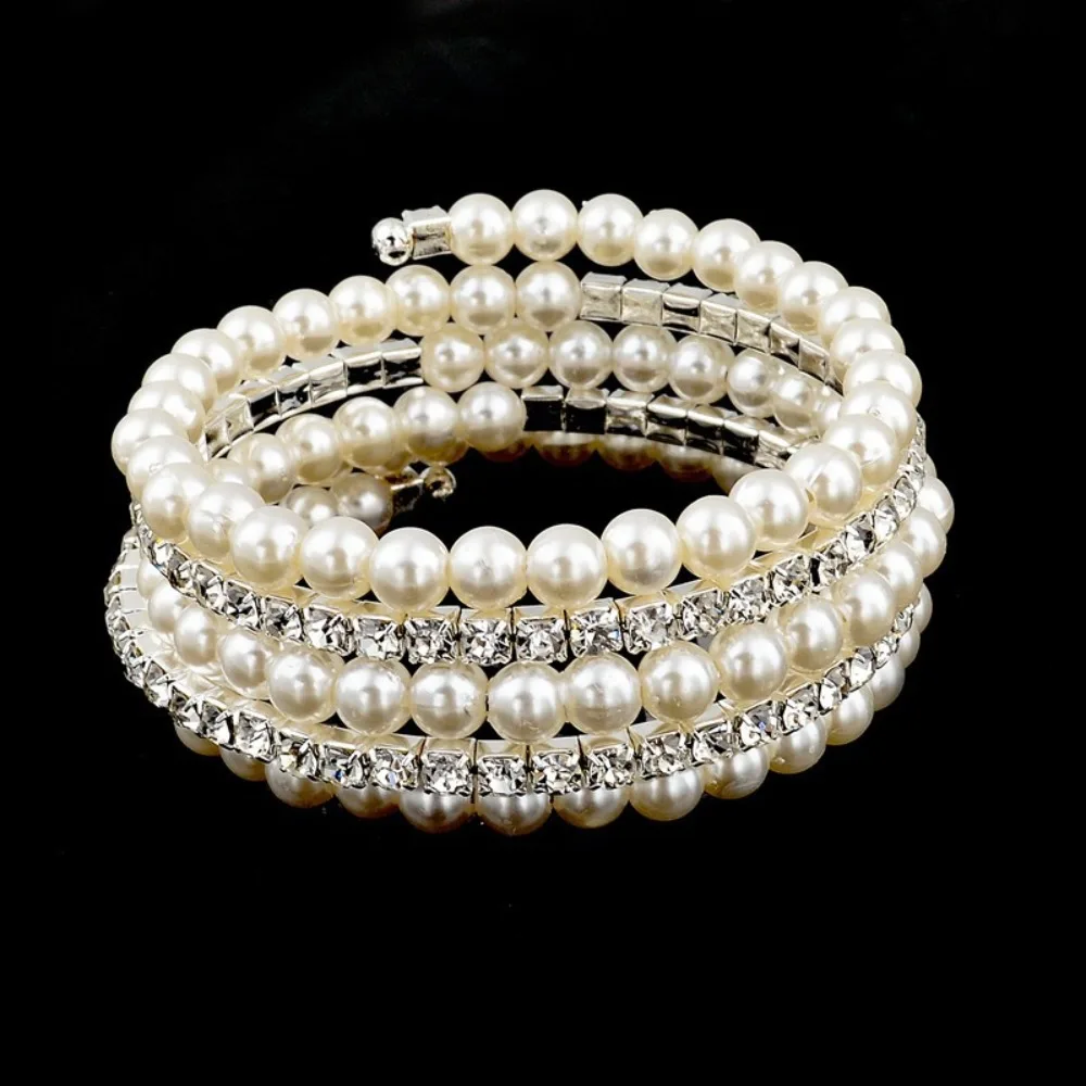 Crystal Rhinestone Wedding Bridal Bracelet for Women
