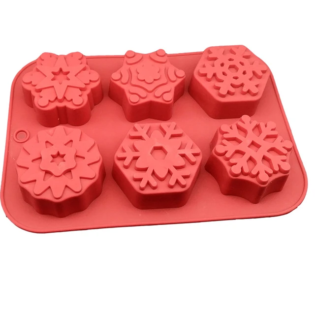 Christmas Snowflake Shape Silicone Mold for Handmade Cake Decorate  Chocolate Fondant Candle Mould Baking Tools Party - AliExpress