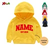 Kids Hoodies Custom Name Girls Sweatshirts Clothes Pullover Girl Sweatshirt Toddler Baby Boys Sweaters Hoodie Pullovers for Kids 2