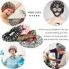 4 Pieces Shower Cap for Women, Elastic and Reusable,Environmental Protection Hair Bath Caps,Double Waterproof Layers Bathing Hat 4