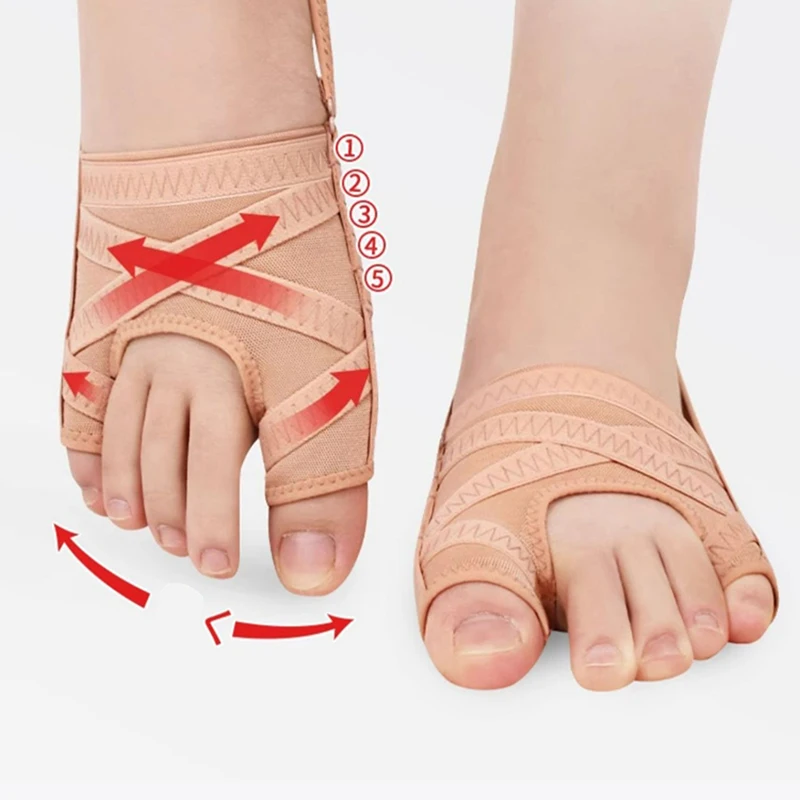 New Fabric Bunion Corrector Toe Separator Adjustable Hallux Valgus Sleeve_voghion.com