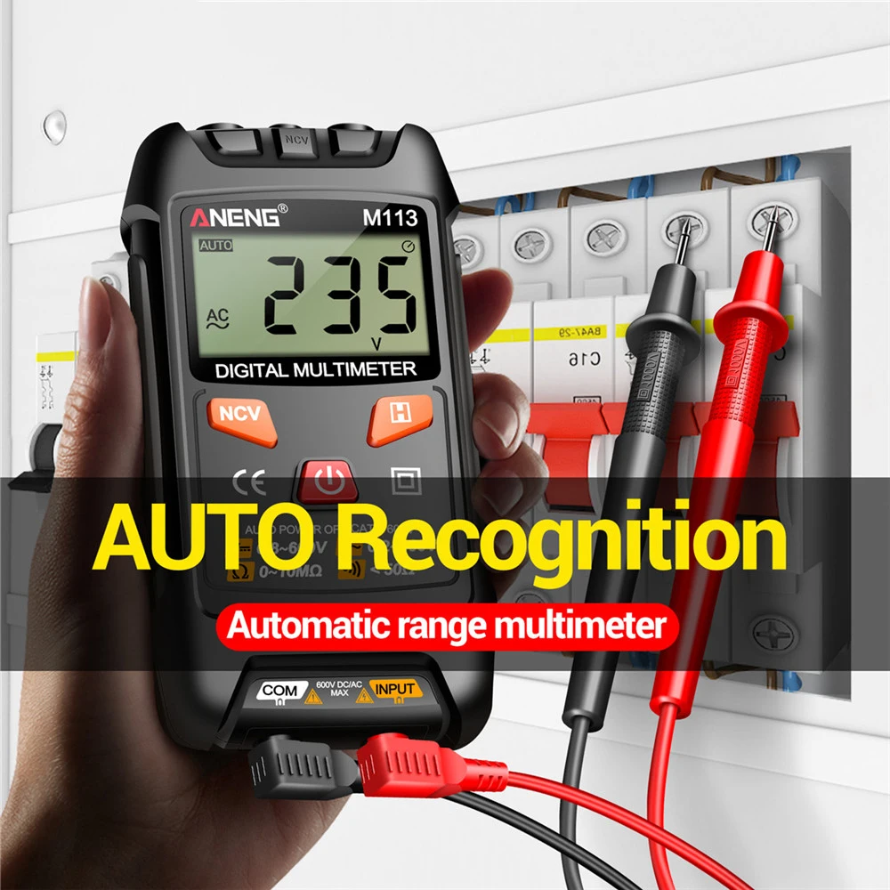 Description Picture 4 of itemPortable M113 Intelligent Mini Multimeter Digital 1999 Counts AC/DC Voltage Meter Ohm NCV Measuring Instruments Electricity Tool