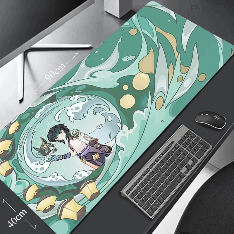 Genshin Impact Xiao Mouse Pad Rubber Laptop Mousepads Big Gaming