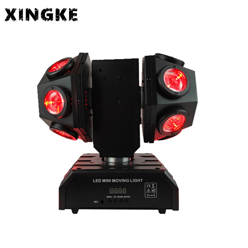 

6 шт./партия, светодиодные подвижные головки dmx512, 12 глаз