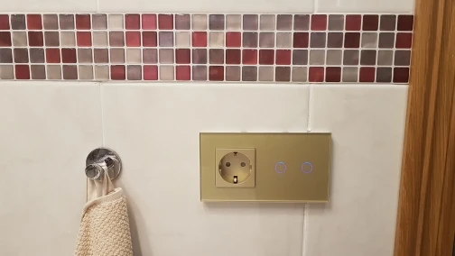 Bingoelec Ouro Toque Interruptor Com Tomadas Elétricas,