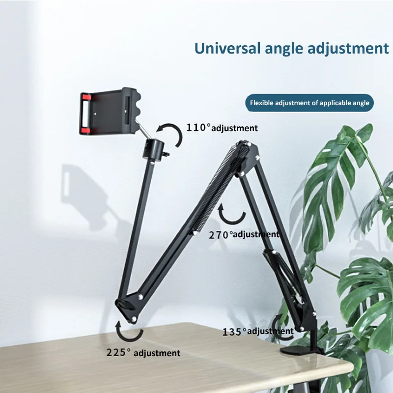 Graus de Braço Longo Tablet Titular Suporte para a 11 Polegada Tablet Smartphone Cama Desktop Preguiçoso Suporte para Ipad 360 - Imagem 3