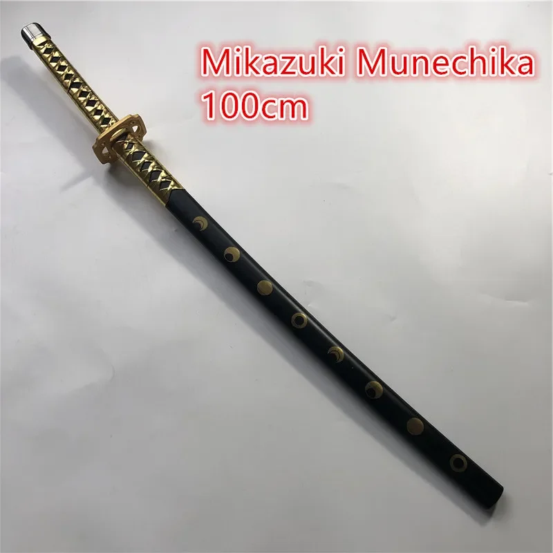 

Деревянный меч оружие Аниме Косплей Mikazuki Munechika деревянный нож ниндзя самурайский меч реквизит игрушки для подростков 100 см