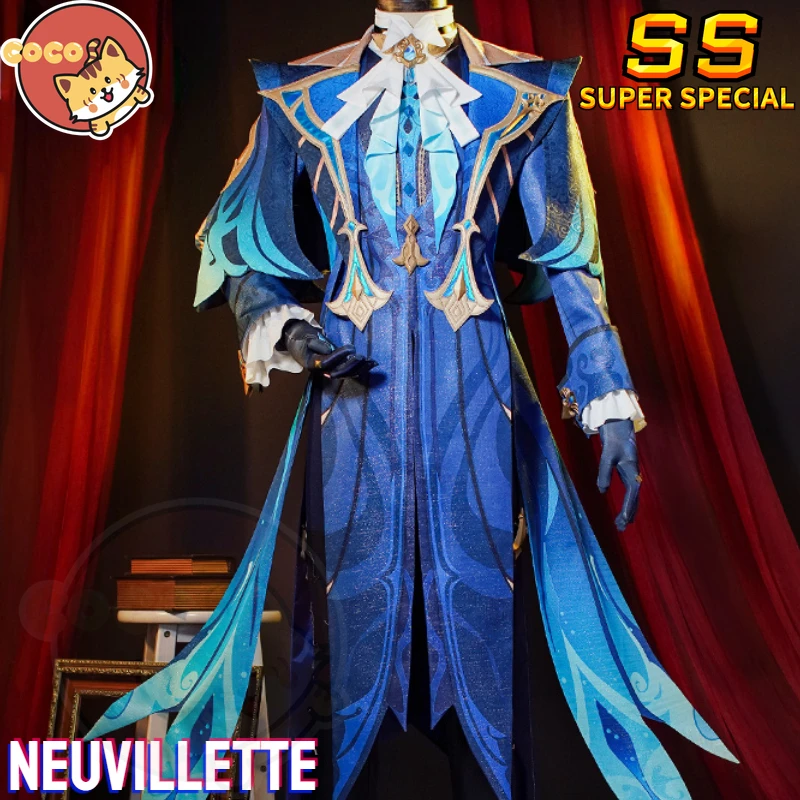 

Game Genshin Impact Neuvillette Cosplay Costume Genshin Fontaine Cosplay Neuvillette Costume and Cosplay Wig CoCos-SS