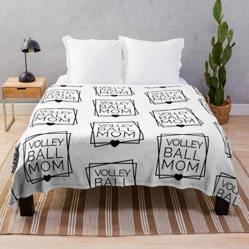 

Volleyball Mom Frame Sports Mom Throw Blanket For Sofa
