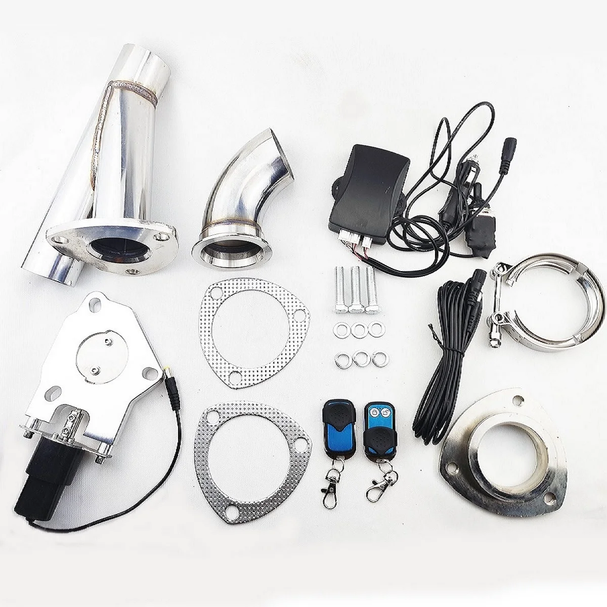 with Remote control and Manual Operation 2"/2.25"/2.5"/3" Electric Stainless Exhaust Cutout Cut Out Dump Valve/switch