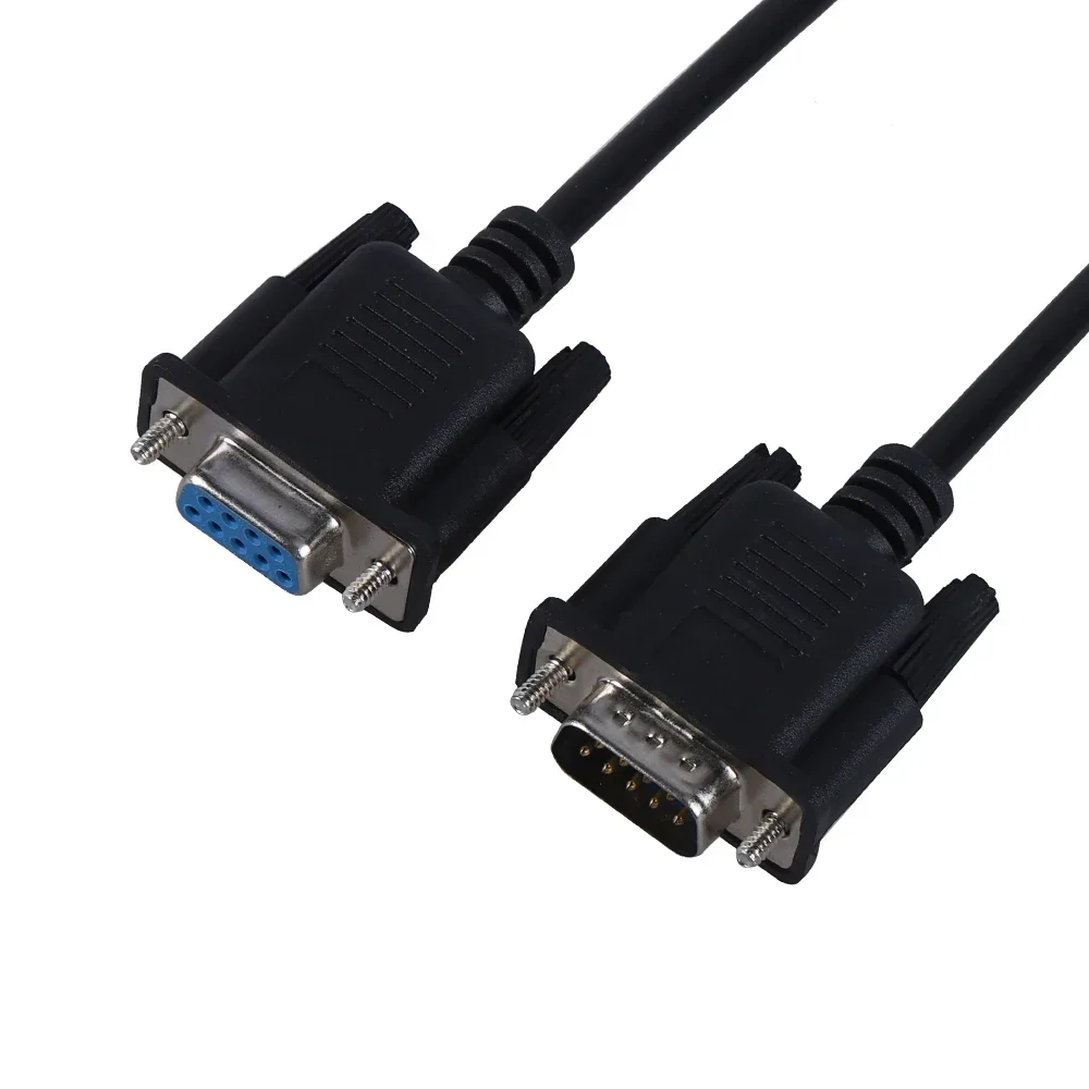 연장 와이어 DB9 핀 직렬 케이블, RS232 COM 와이어 DB9 암-암 변환, 수-암 직접 연결 PLC