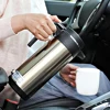 1200 ML Car Hot Kettle Stainless Steel Kettle Leak-Proof Design 12/24 V Tea Coffee Kettle 120/240 W Fast Boiling for Travel Home 3