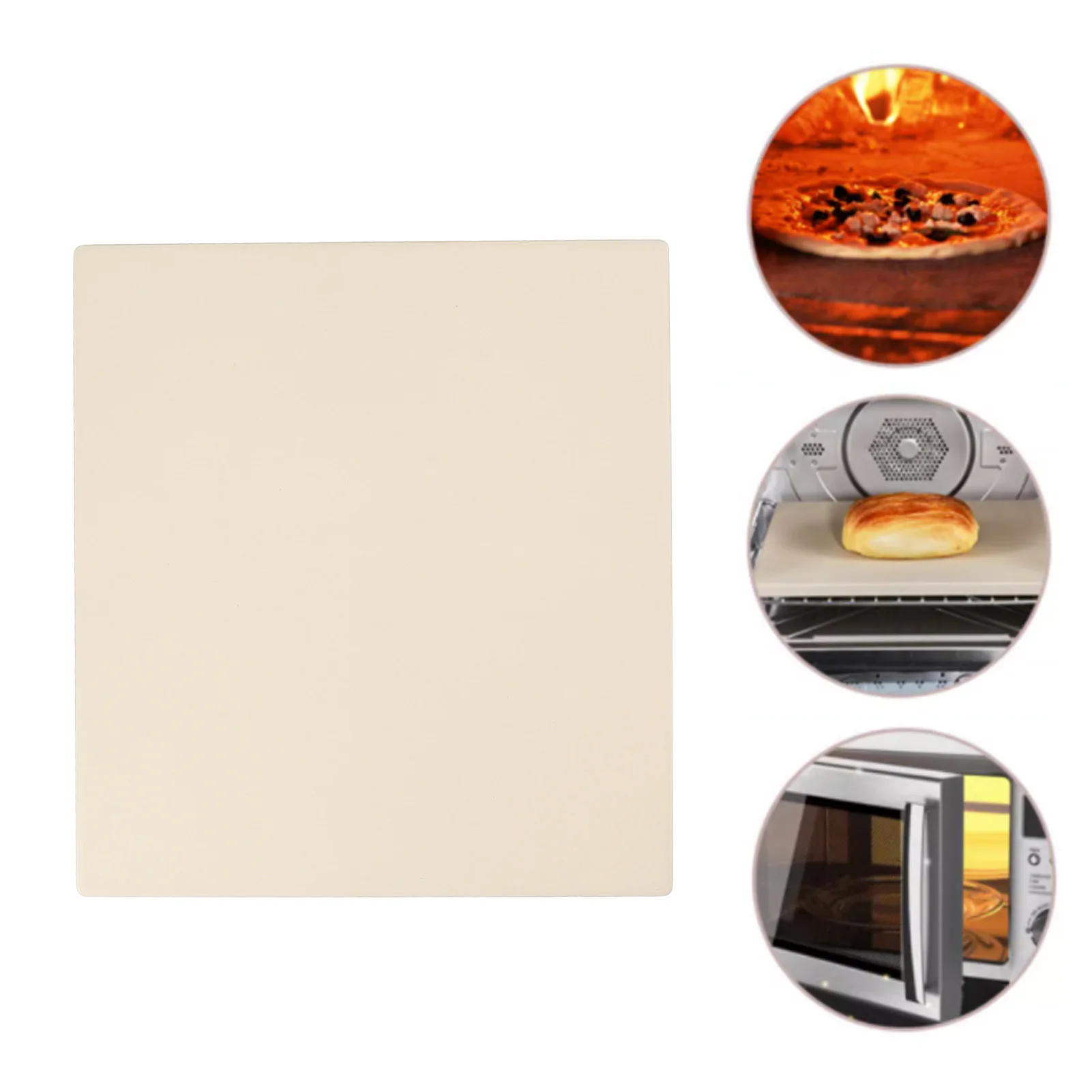 Large Pizza Stone Rectangular Pizza Stone 12x15in Uniform Heat Distribution Easy To Clean Cordierite Baking Stone for Oven Grill