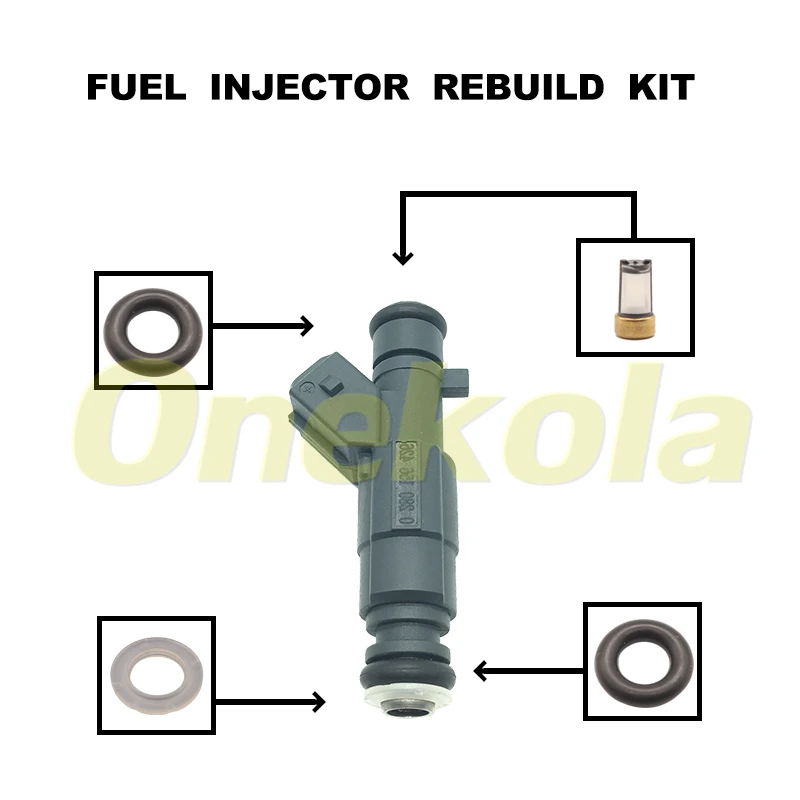 

Fuel Injector Service Repair Kit Filters Orings Seals Grommets for 0280156426 Great Wall M2 M4 Cool Bear Ling Ao C20R GW4G15 C30