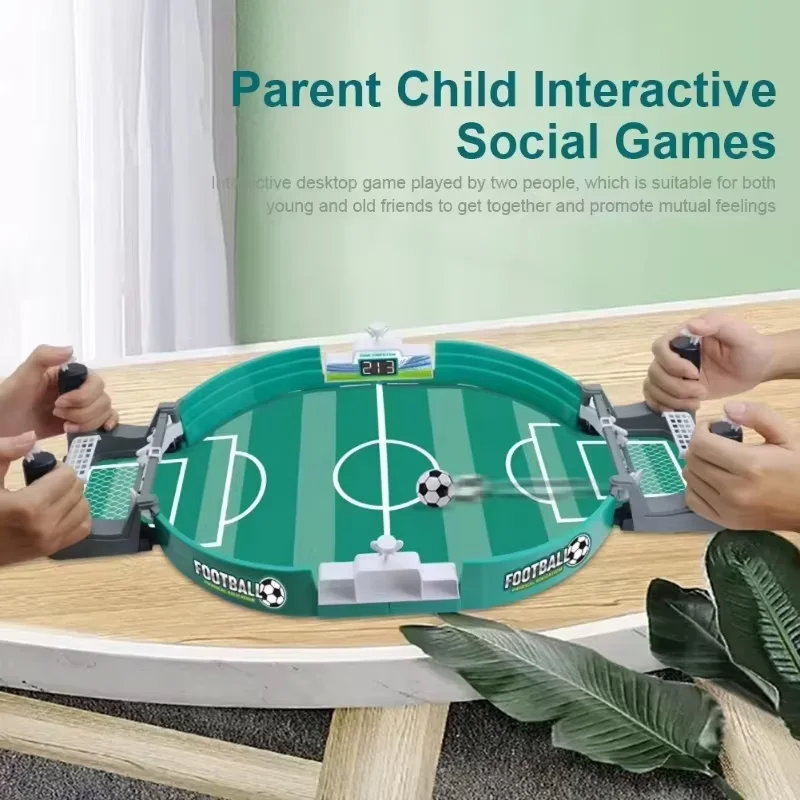 Mini Table Soccer Game Interactive Soccer Game Parent-Child Game Easy Installation Safe Sturdy Football for Children Party Kids