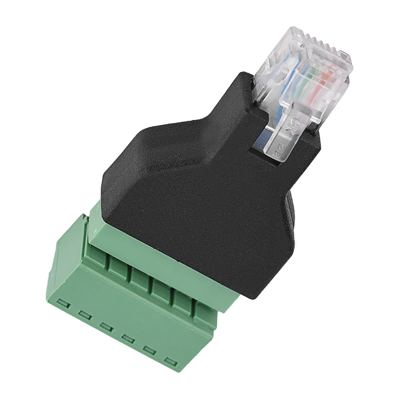 1Pcs 이더넷 RJ12 6P6C 남성 6 핀 나사 단자 어댑터 커넥터 새로운 컴팩트 디자인 및 신뢰할 수있는 연결