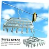Foldable Drying Rack for Clothes Hanger with 32 ClipsDrip Hanger Plastic Hanging Drying Rack for Clothes  Underwear Socks Clip 3